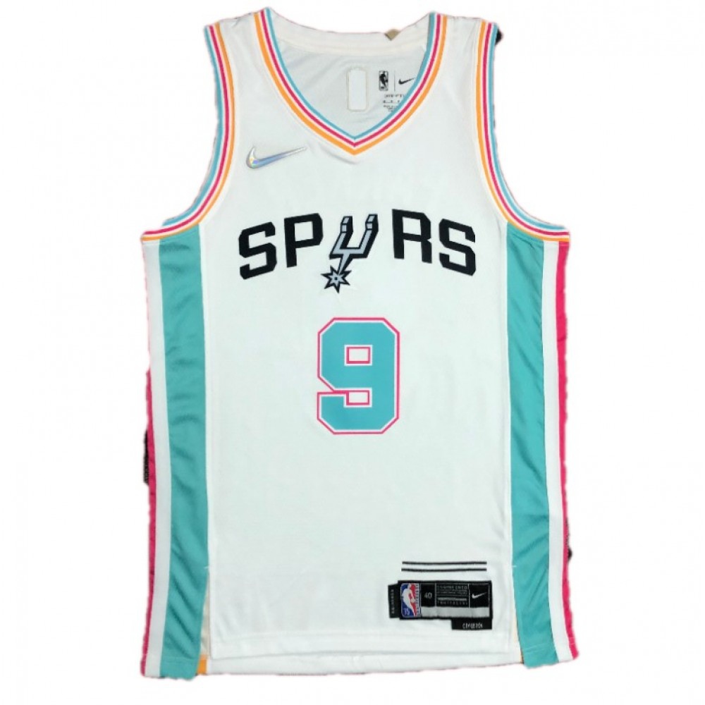 Men's San Antonio Spurs Tony Parker #9 White 2021/22 Swingman Jersey - City Edition-Pro Kit Vault | Brand New 26/27 Sports Jerseys